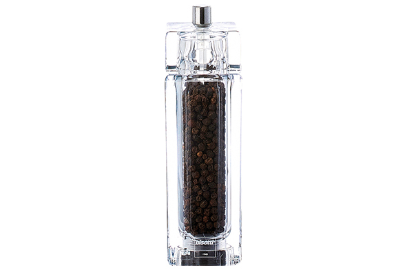 Pfeffermühle Acryl Bialetti Genova 14,5 cm + Salzspender